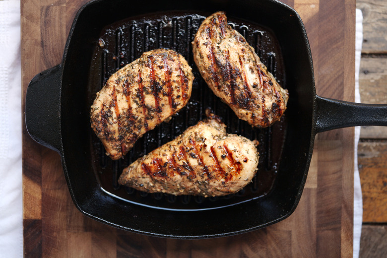 Flash-Grilled Chicken Breasts With Orange-Maple Syrup Sauce