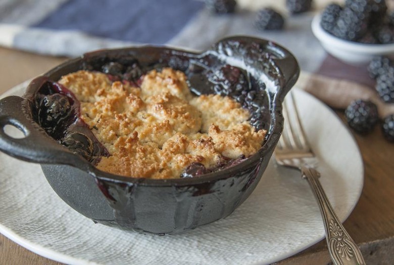Blackberry Cobbler With Lemon-Rosemary Biscuit Topping