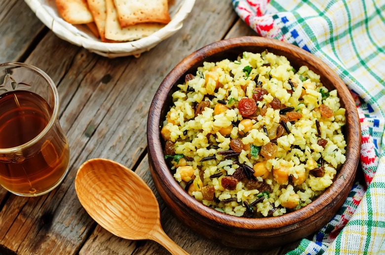 Persimmon Wild Rice Salad and Maple Dressing