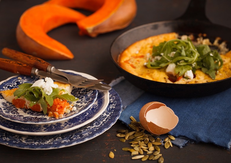 Pumpkin, Chorizo, and Kale Frittata