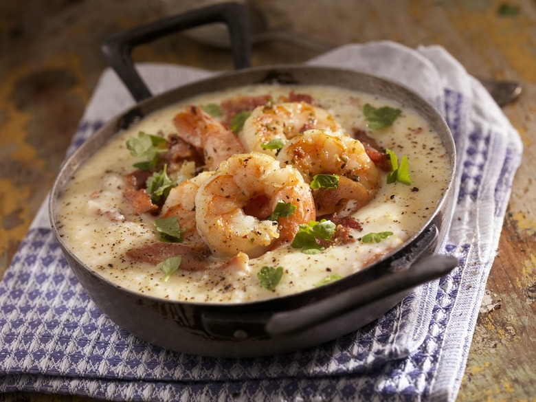 Shrimp and Polenta With Chorizo