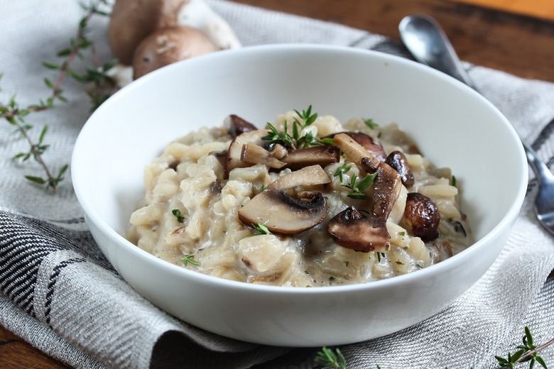 Wild Mushroom Risotto With Black Truffle Oil