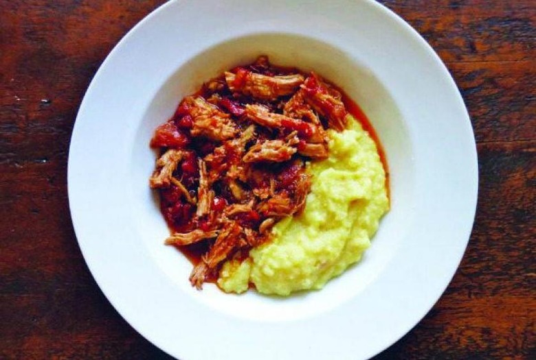 Braised Adobo Pork With Polenta
