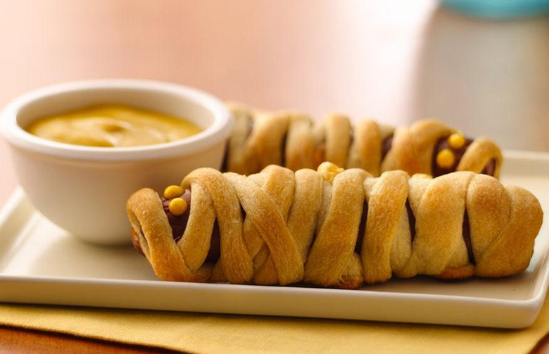 Crescent Mummy Dogs for Halloween