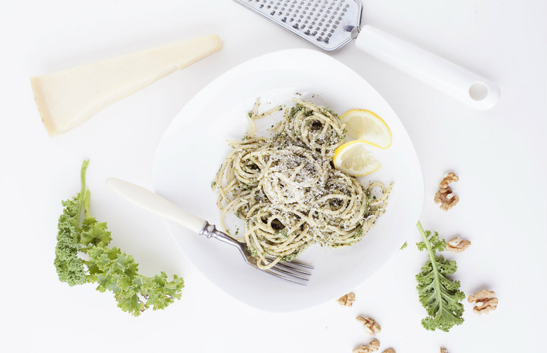 Spaghetti with Olive Oil, Garlic, and Pan-Fried Jalapeños