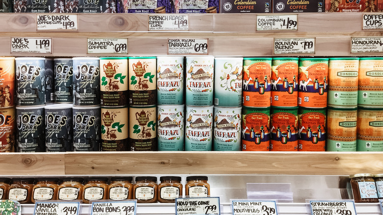 Organic and fair trade coffee from Trader Joe's