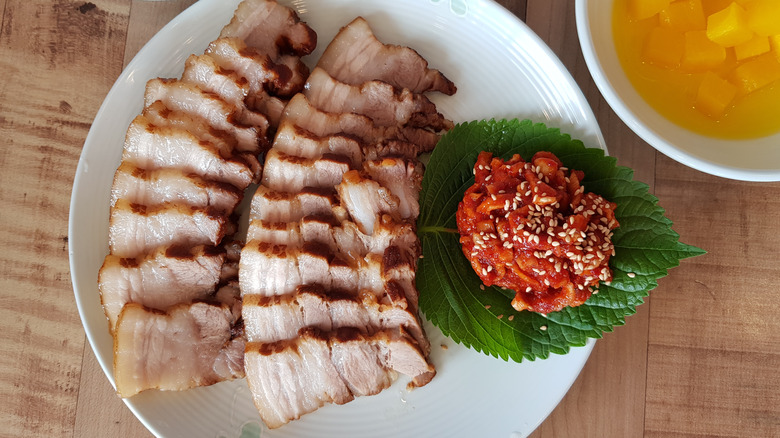 bossam with ssamjang