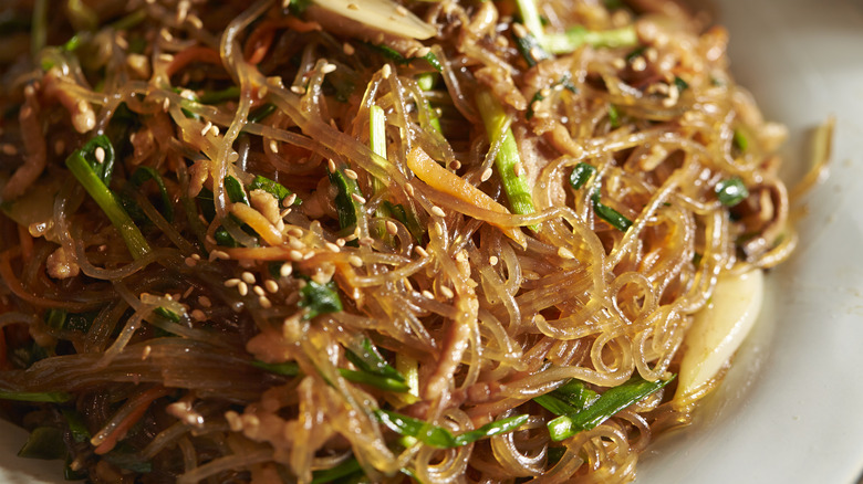 japchae noodle dish