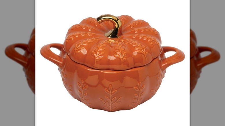 A Crofton Large Pumpkin Dish on a white background