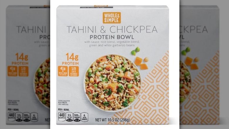 Protein bowl box on white background