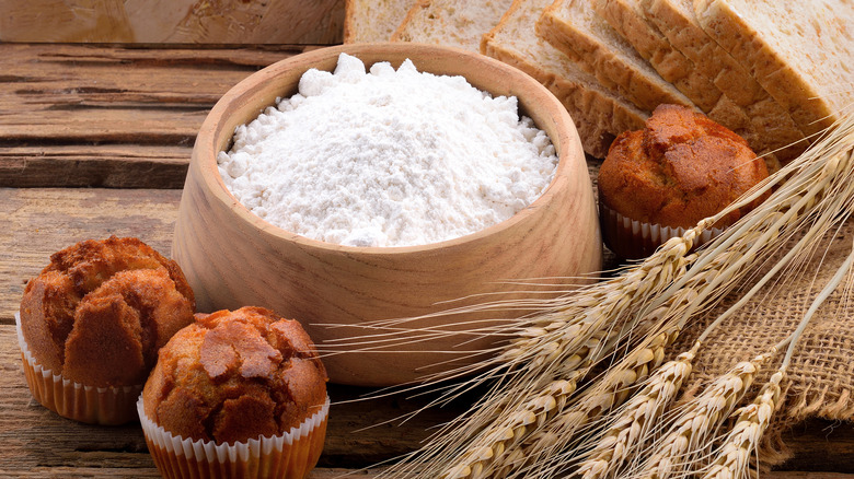 all-purpose flour in bowl