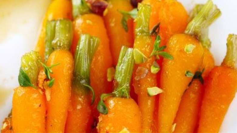 Citrus honey glazed carrots