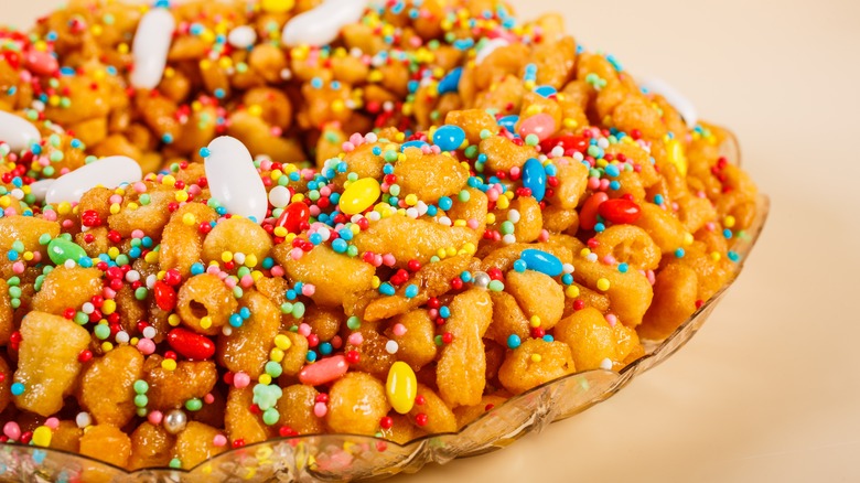 Struffoli italian deep-fried dessert
