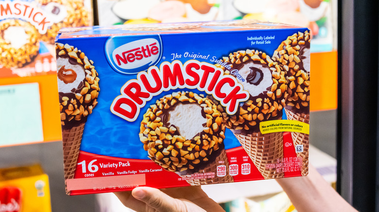Package of Nestlé drumsticks