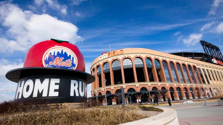 Ground level view of Citi Field, the New York Mets' Stadium