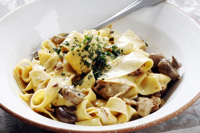 Pappardelle With Radicchio and Speck