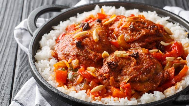 Country Captain with rice