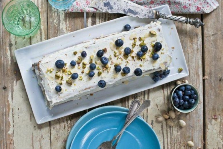 Lemon Shortbread Cookie Icebox Cake