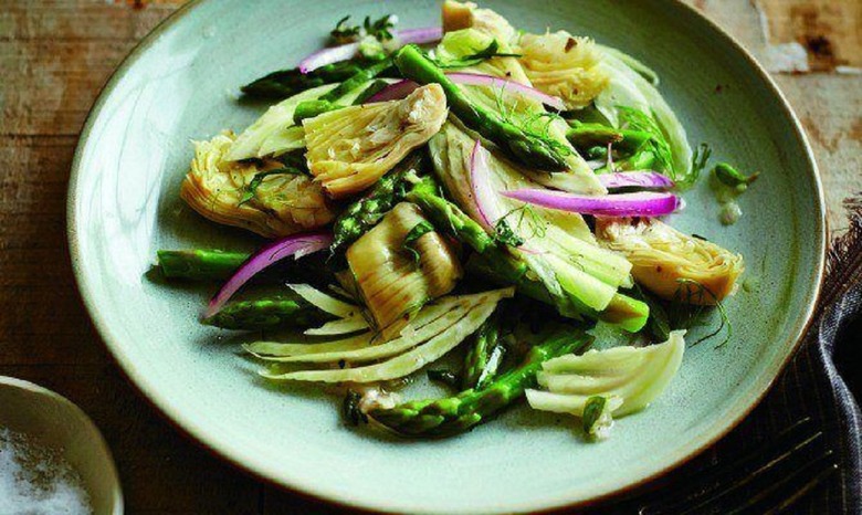 Artichoke and Asparagus Salad With Lemony Herb Vinaigrette