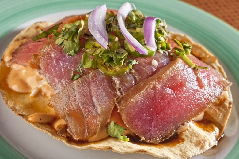 Roadside Ahi Tuna Tostada