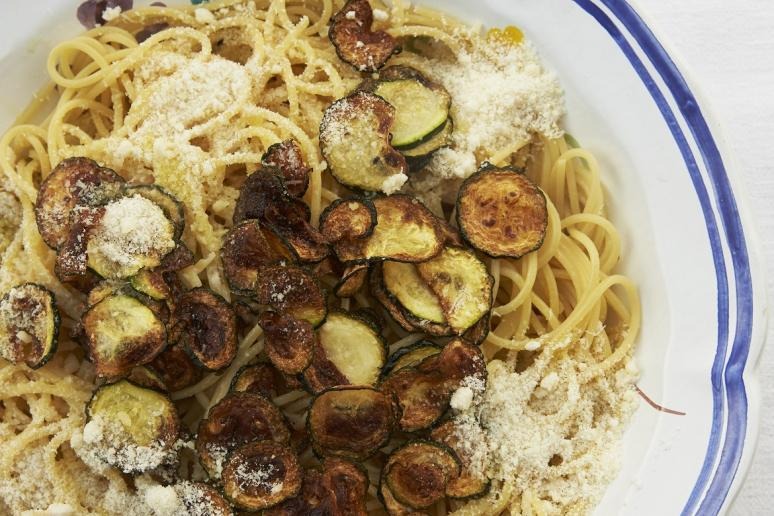 Spaghetti With Zucchini and Pecorino Romano