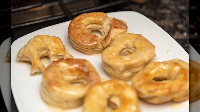 homemade donuts on plate