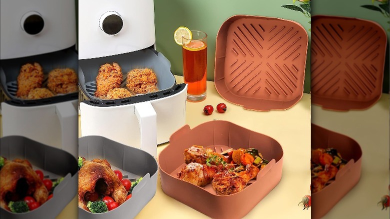 silicone liners in air fryer