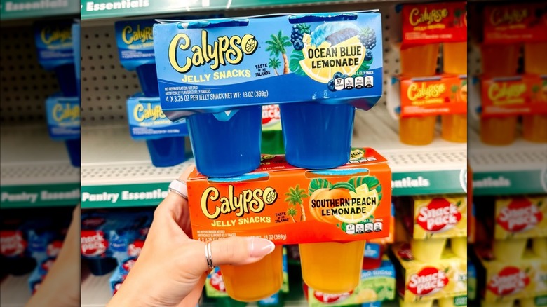 Calypso Jelly Snacks in Ocean Blue Lemonade and Southern Peach Lemonade