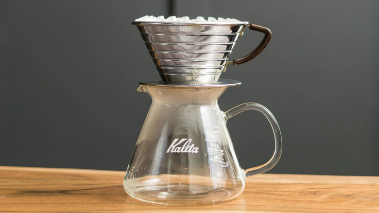 Kalita Wave on a coffee pot