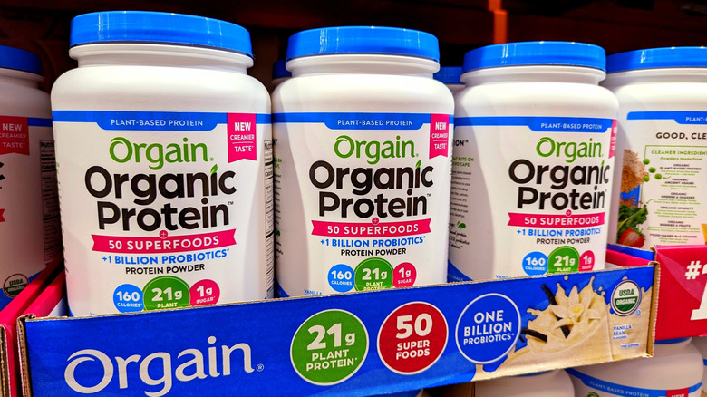 Orgain organic protein bottles