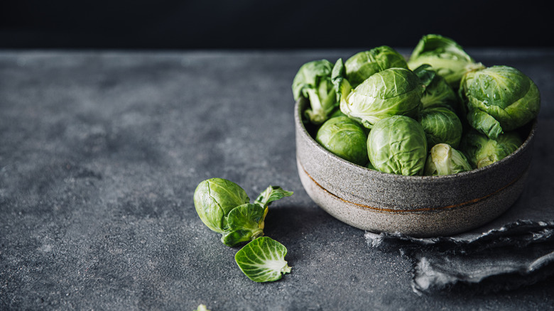 Brussel sprouts in a bowl