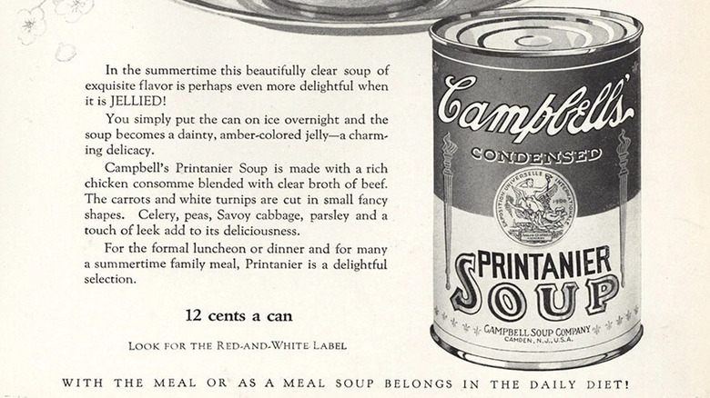 Campbell's Printanier soup ad