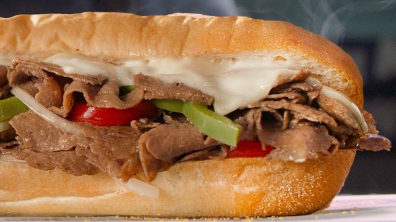 Jersey Mike's cheesesteak sandwich