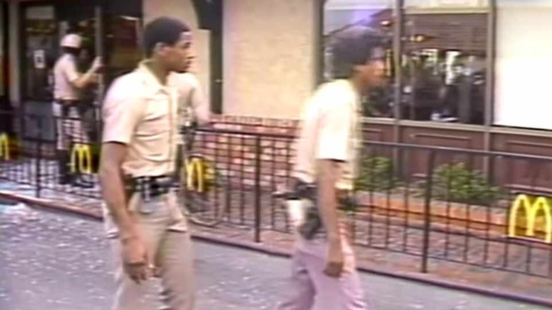 Police outside of McDonald's