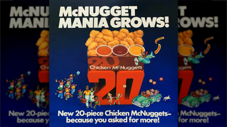 sign for 20 piece nuggets
