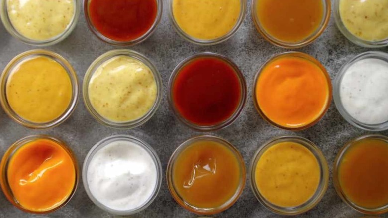 Variety of dipping sauces