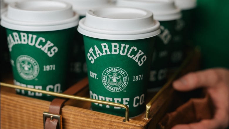 Starbucks promotional green cup