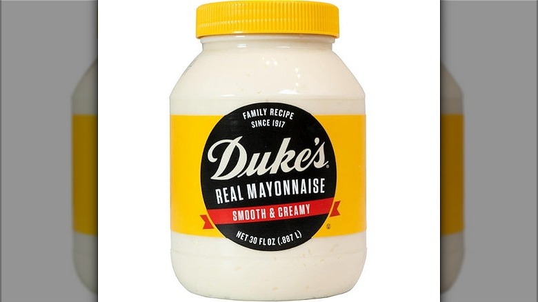 Jar of Duke's real mayonnaise