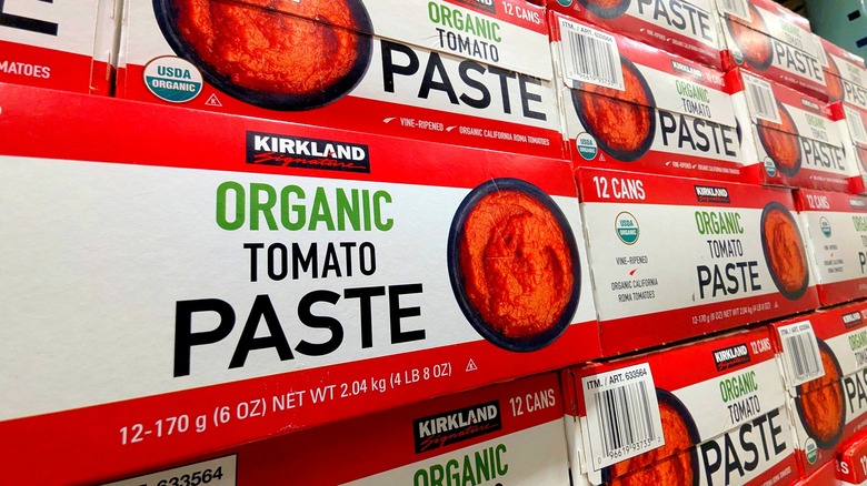 cases of kirkland tomato paste