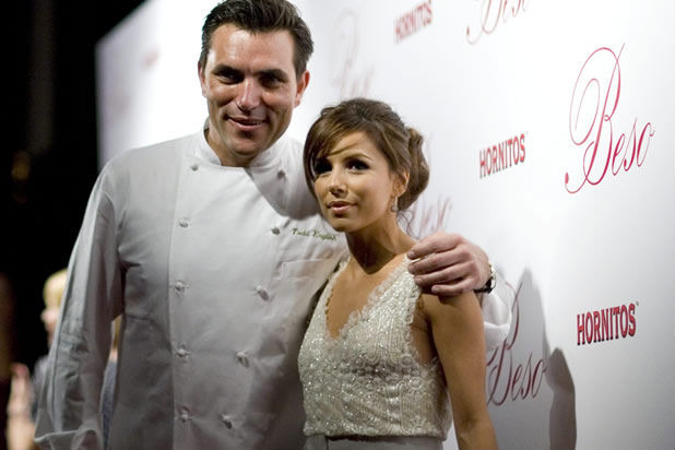 Eva Longoria and Todd English