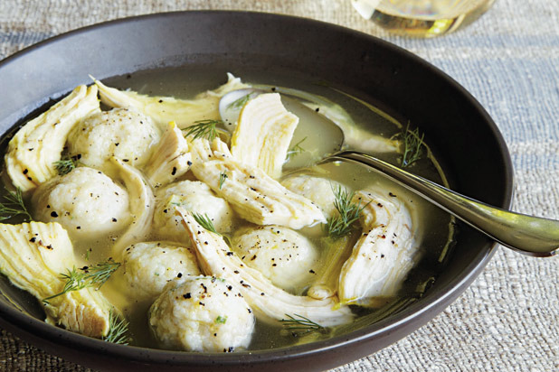 Lemon Chicken Soup with Dumplings Recipe