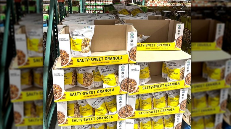 Purely Elizabeth granola on display at Costco
