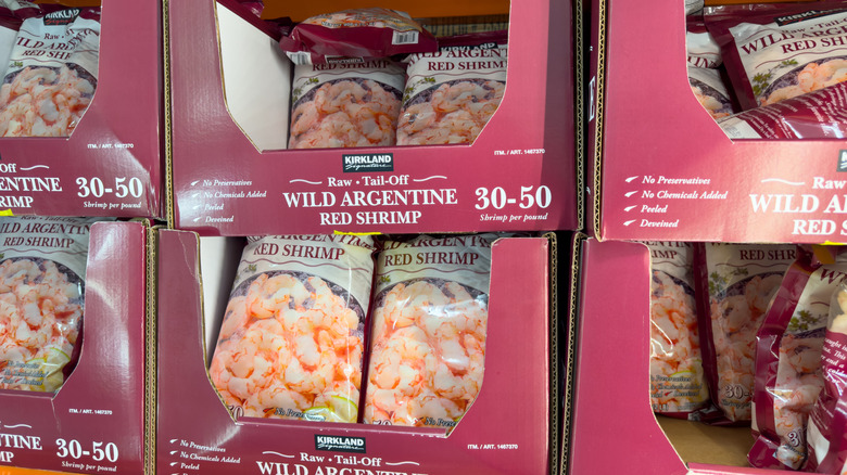 Kirkland Signature Wild Raw Argentinian Red Shrimp on sale in Costco