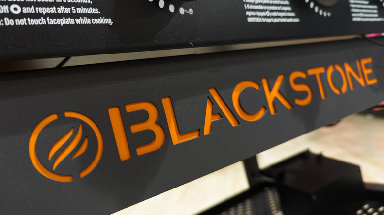 Blackstone griddle logo display in store