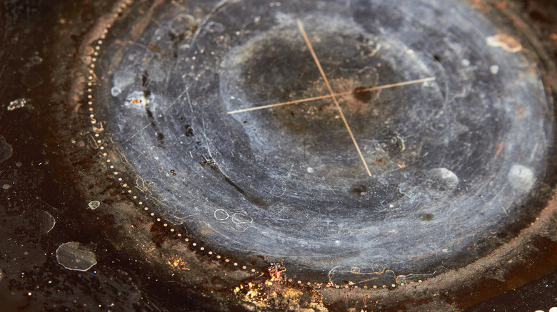 Spills and scratches on a smooth electric cooktop