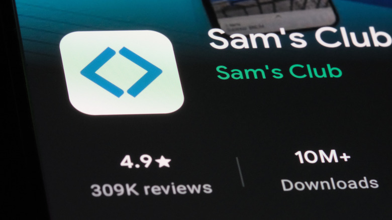 Sam's Club logo in app store