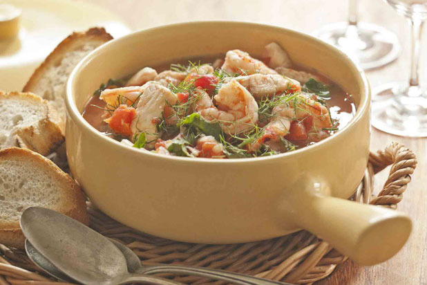 Mediterranean Fish Stew with Chard Recipe