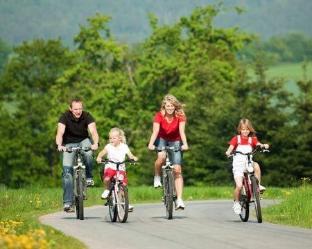 Family cycling