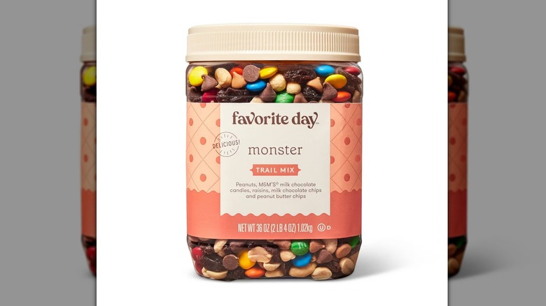 Tub of Monster Favorite Day trail mix