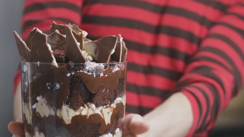 The Peppermint White Mocha Trifle from "Holiday Baking Championship"